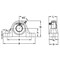 Ami Bearings SINGLE ROW BALL BEARING, 2'' WIDE ACCU-LOC PILLOW BLOCK UESP211-32 - alternate 3